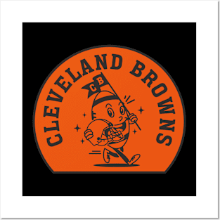 Cleveland Browns mascot logo Posters and Art